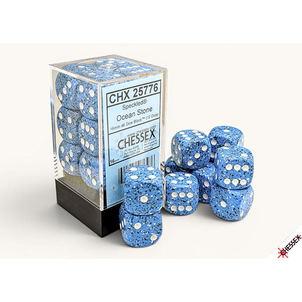 Chessex - Speckled 16mm Dice Block - Ocean Stone