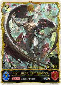 XIV. Luzen, Temperance