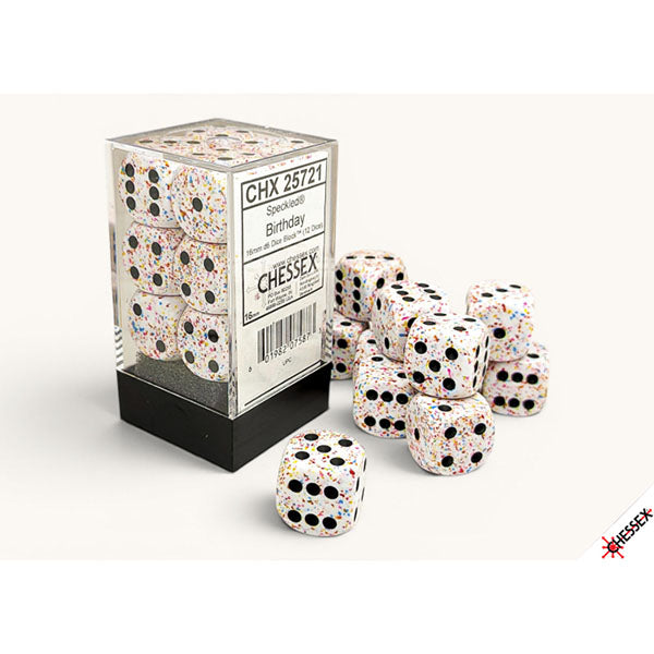 Chessex - Speckled 16mm Dice Block - Birthday