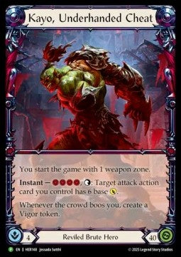 Kayo, Underhanded Cheat