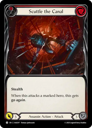 Scuttle the Canal (Red)