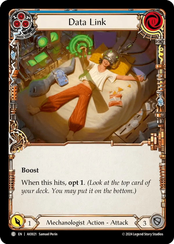 Liaison de données (bleu)