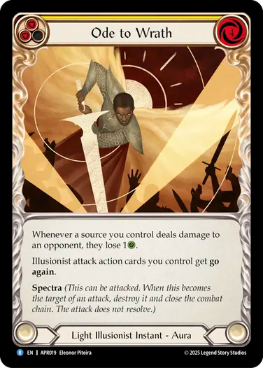 怒りへのオード (イエロー)