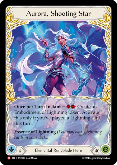 Aurore, étoile filante