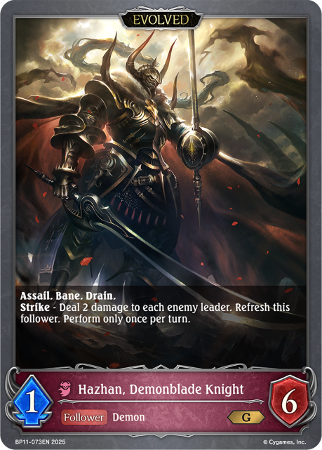 Hazhan, Demonblade Knight (Evolved)