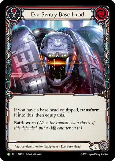 Tête de base Evo Sentry (rouge)