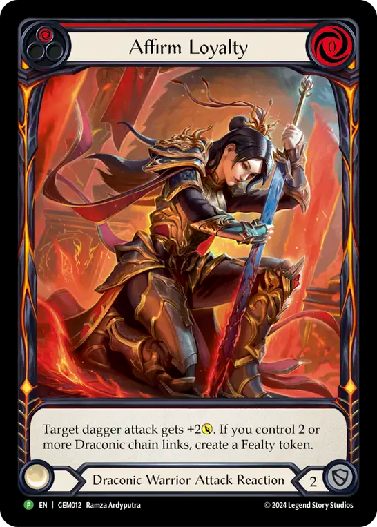 Affirmer la loyauté (rouge)