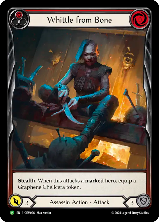 Découper à partir d'os (rouge)