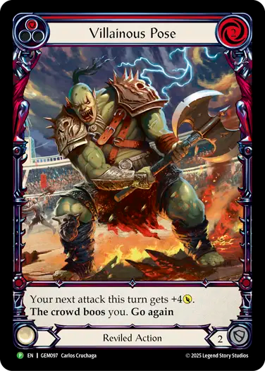 Villainous Pose (Red)