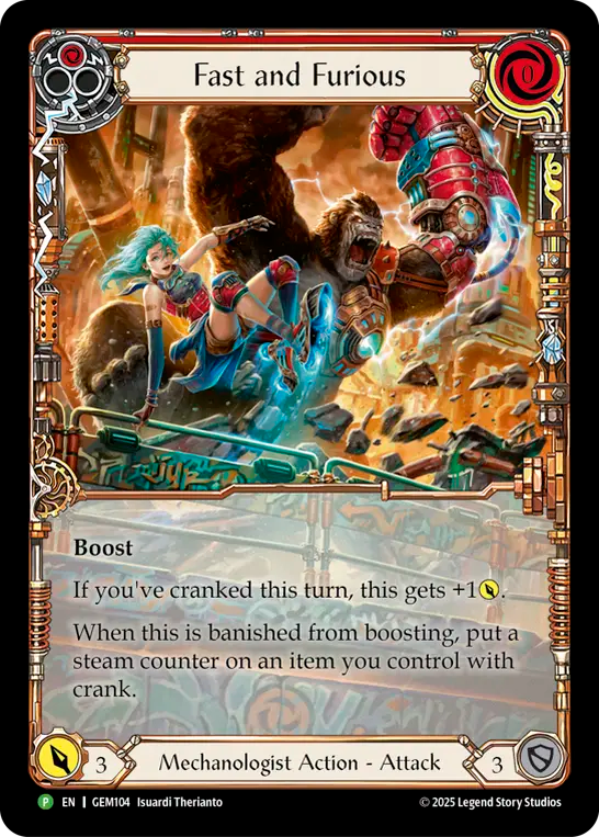 Rapide et furieux (rouge)