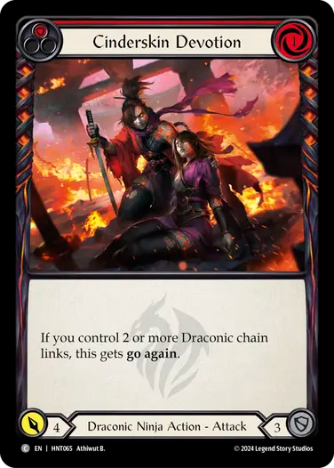 Dévotion en peau de cendre (rouge)