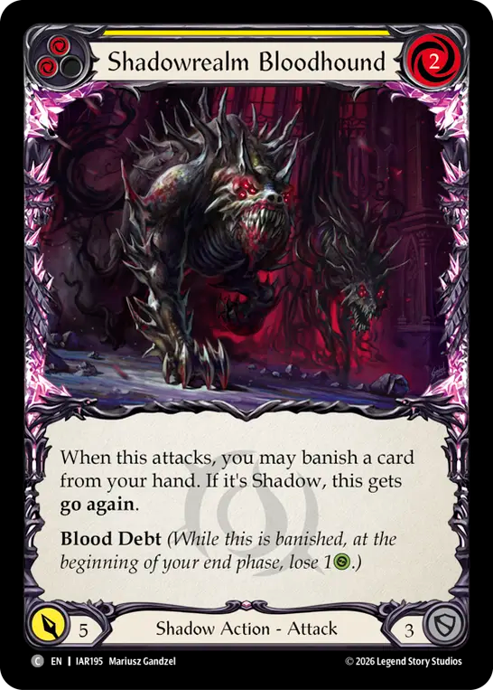 Shadowrealm Bloodhound (Yellow)