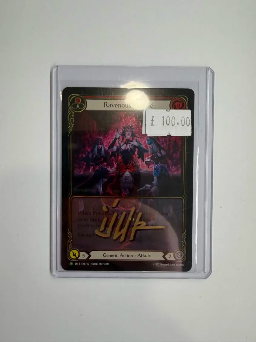 FAB Slab - Ravenous Rabble Rainbow Foil Promo Artist Signed