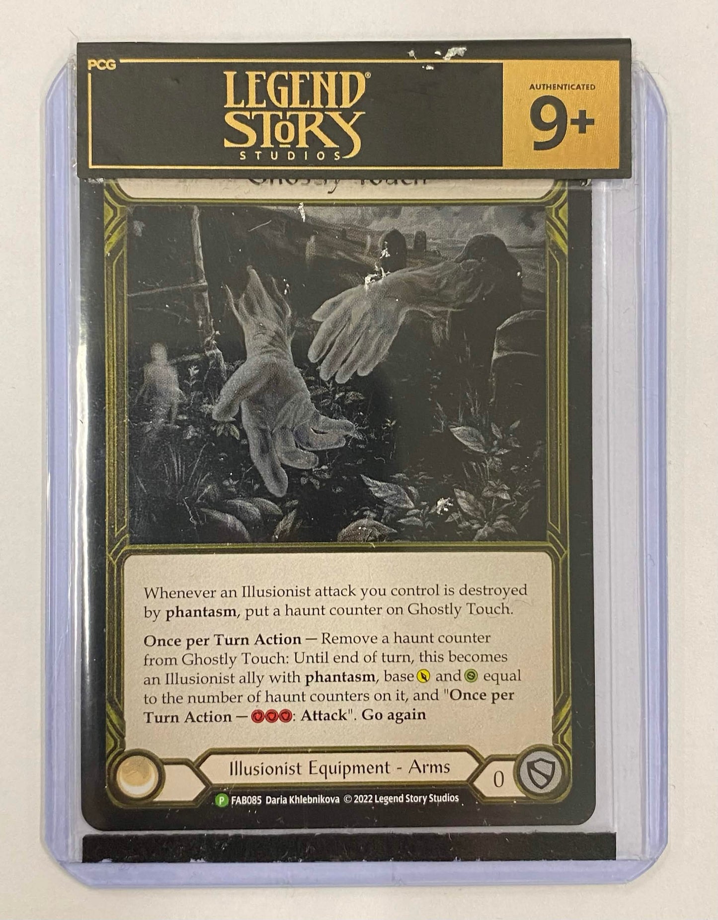 FAB Slab - Ghostly Touch Gold Cold Foil Toploader
