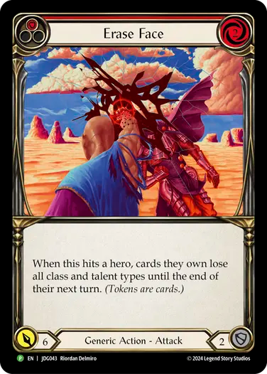 Effacer le visage (rouge)