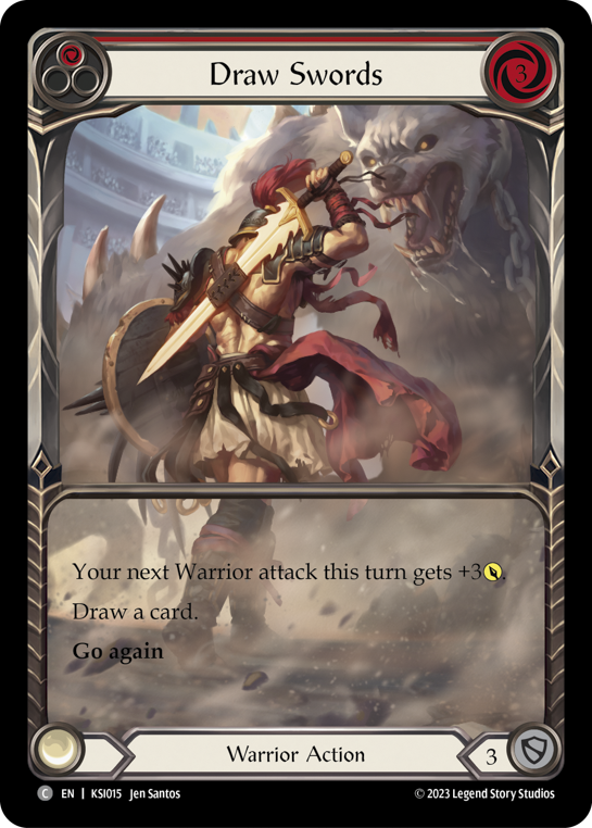 Dessiner des épées (rouge)