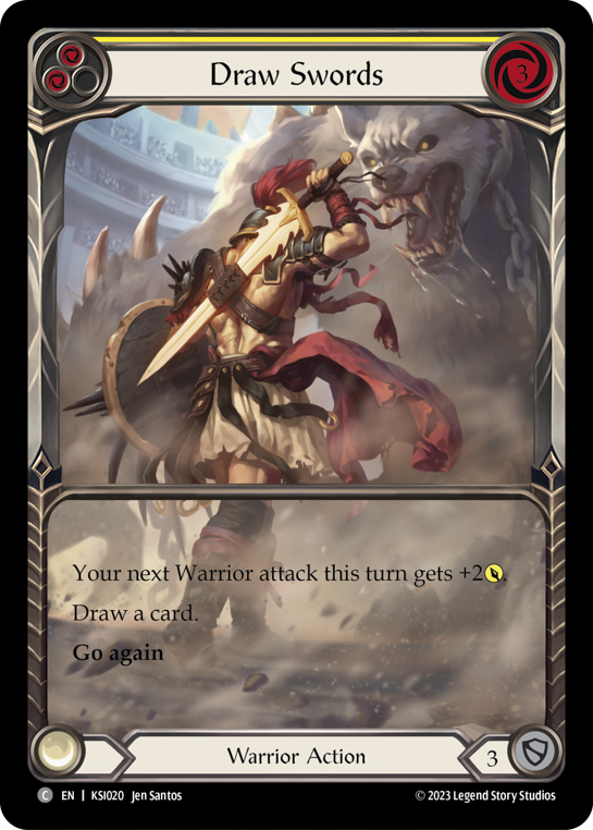 Dessiner des épées (jaune)