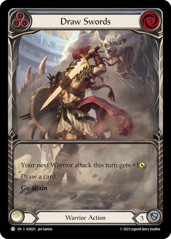 Dessiner des épées (bleu)