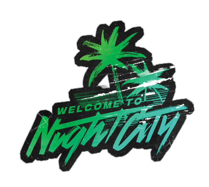 Cyberpunk TCG Welcome to Night City Pre-release event logo – Aberdeen 31 October 2026