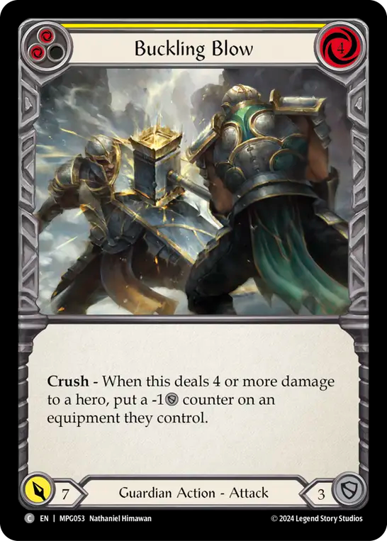 Coup de flambage (jaune)