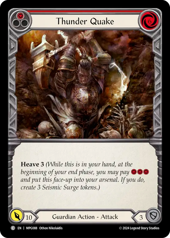 Séisme de tonnerre (rouge)