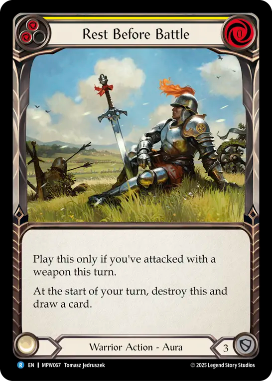 Rest Before Battle (Yellow)