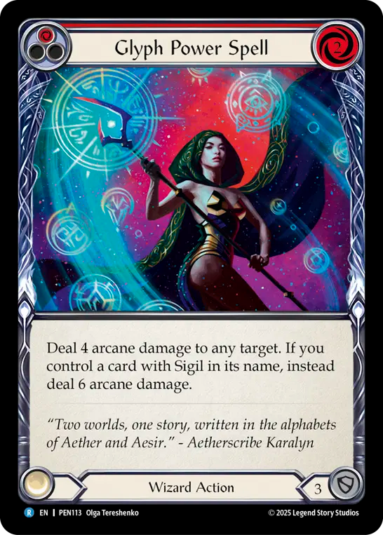 Glyph Power Spell (Red)