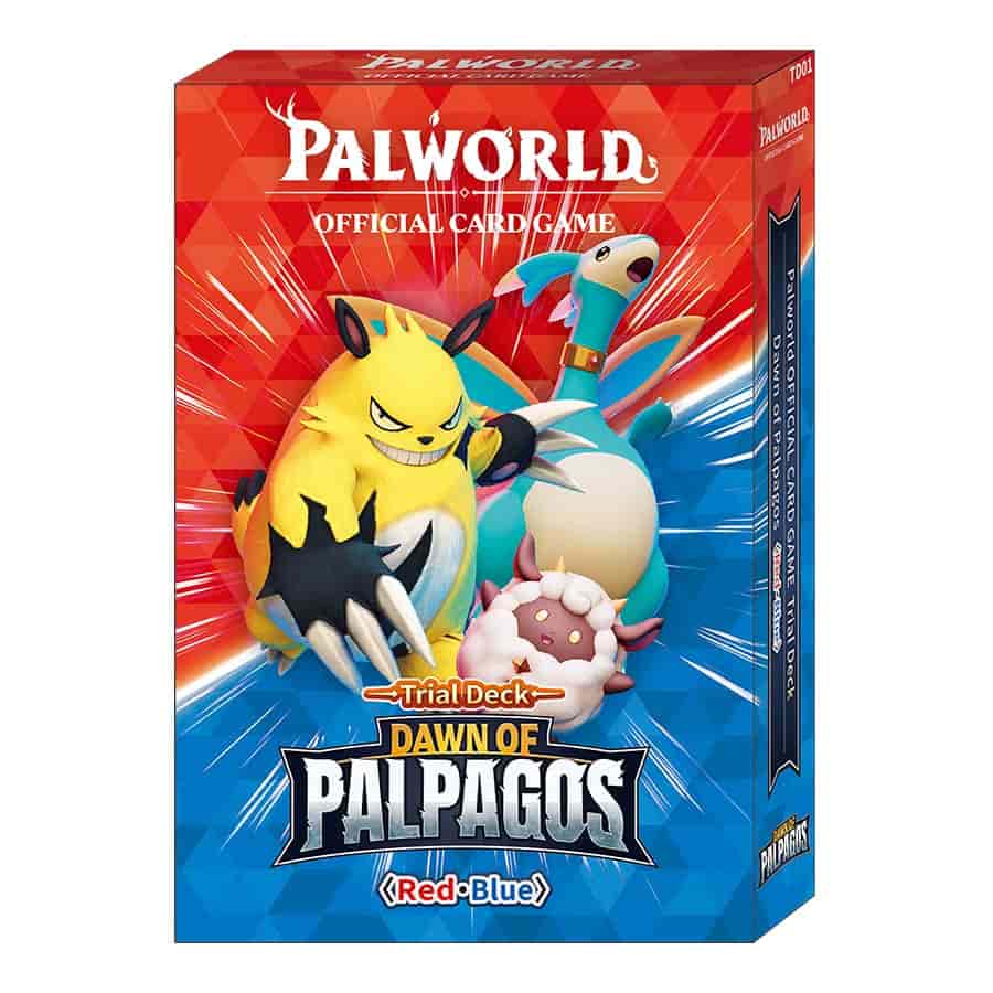 Palworld OFFICIAL CARD GAME - Dawn of Palpagos Red - Blue Trial Deck