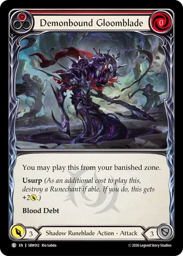 Demonbound Gloomblade (Red)