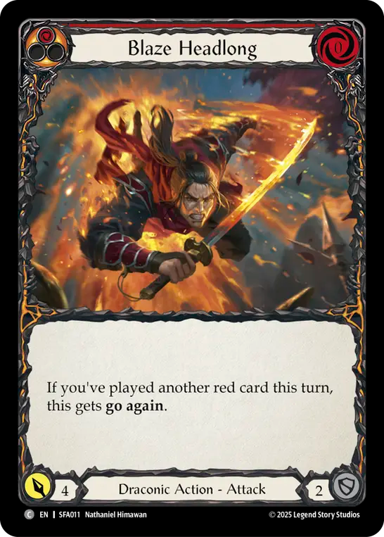 Blaze tête baissée (rouge)