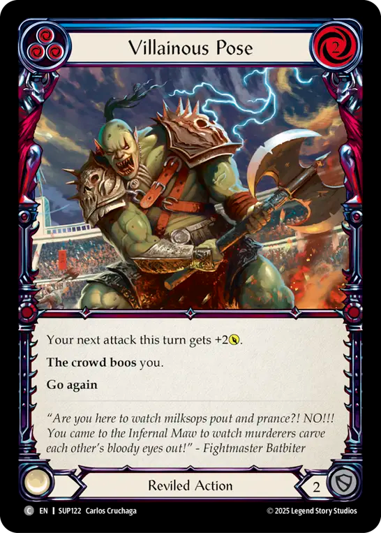 Villainous Pose (Blue)