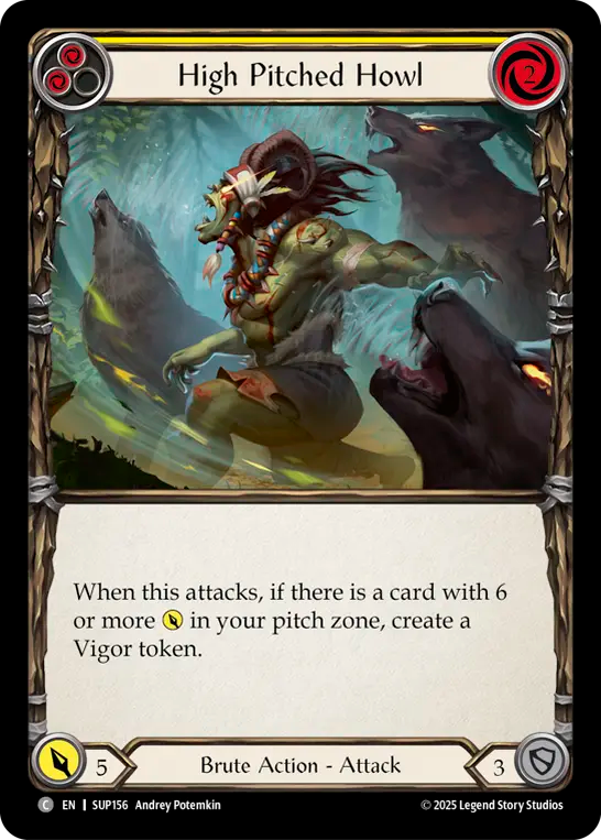 High Pitched Howl (Yellow)