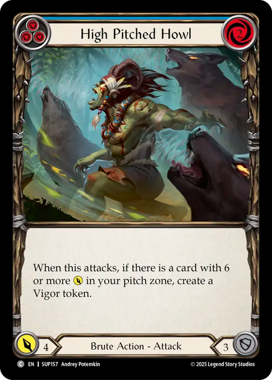 High Pitched Howl (Blue)