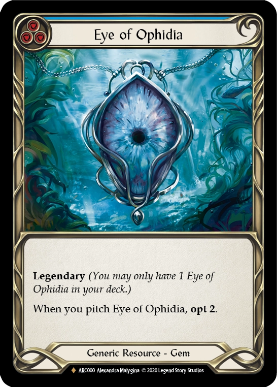 Oeil d'Ophidia (bleu)