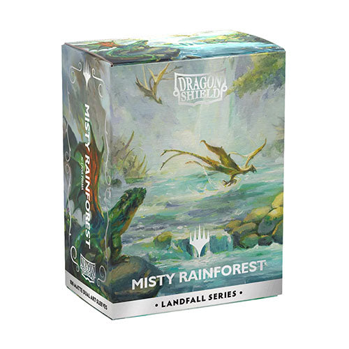 Dragon Shield Dual Matte Art Sleeve - Magic: The Gathering Landfall Series Misty Rainforest