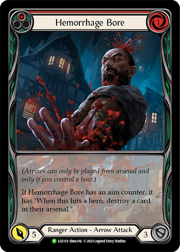 Alésage d'hémorragie (rouge)