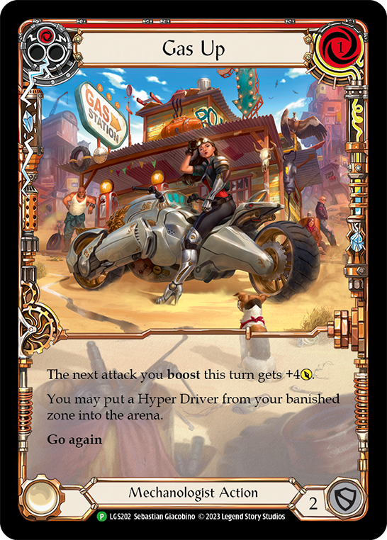 Faire le plein d'essence (rouge)