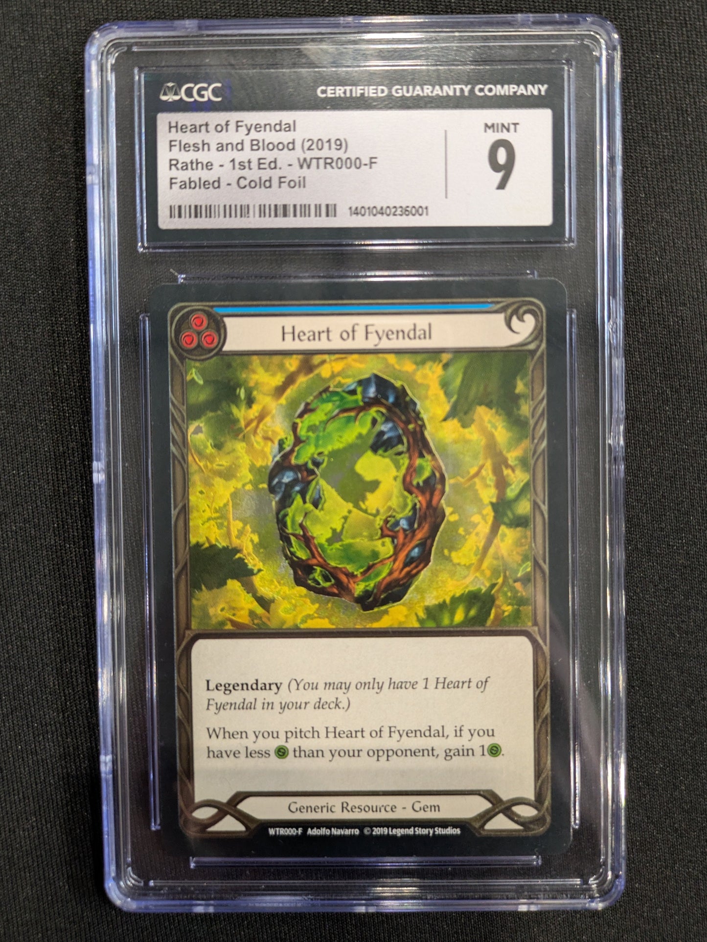 FAB Slab - Heart of Fyendal Cold Foil CGC 9