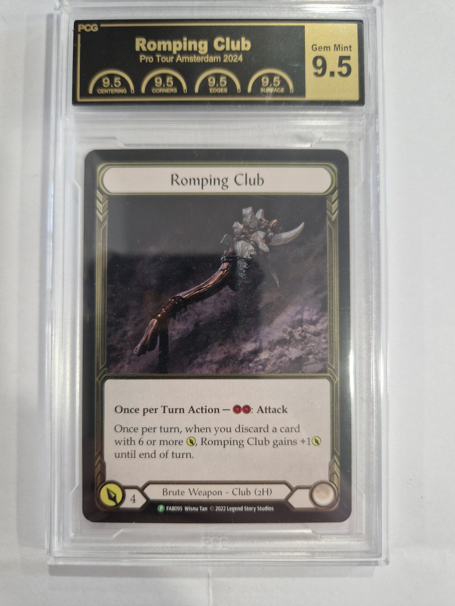 FAB Slab - Romping Club Gold Cold Foil PCG 9.5