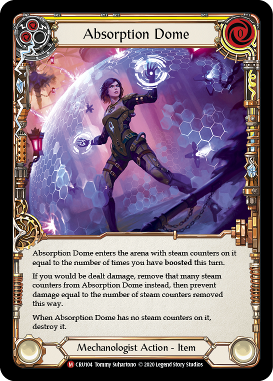 Dôme d'absorption (jaune)