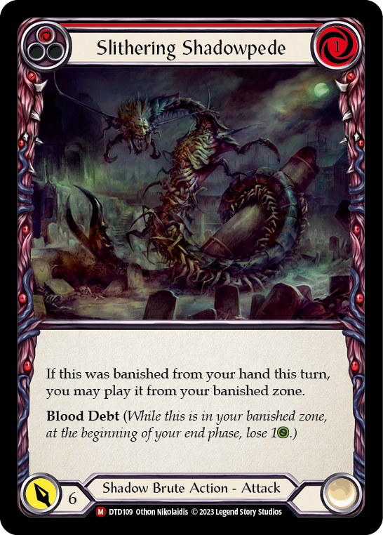 Slithering Shadowpede (Red)