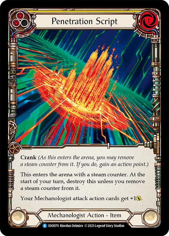 Script de pénétration (jaune)