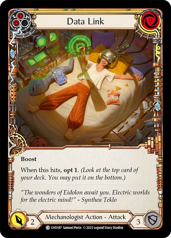 Liaison de données (jaune)