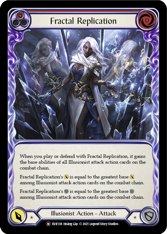 Réplication fractale (rouge)