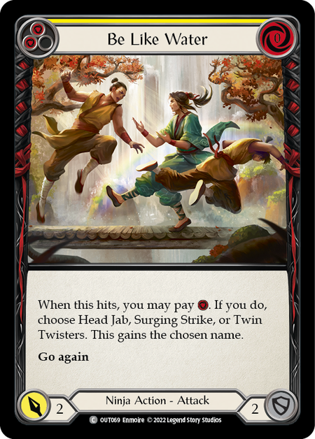 Soyez comme l'eau (jaune)