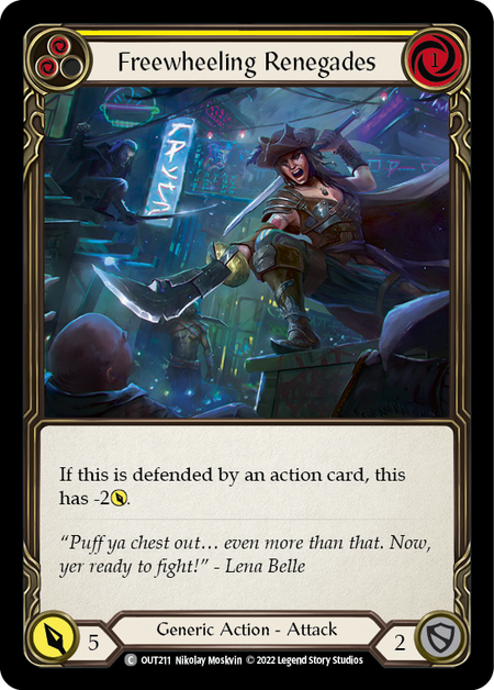 Renégats en roue libre (jaune)