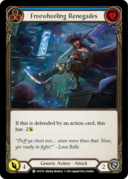 Renégats en roue libre (bleu)