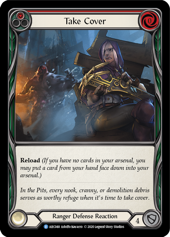 Se mettre à couvert (rouge)