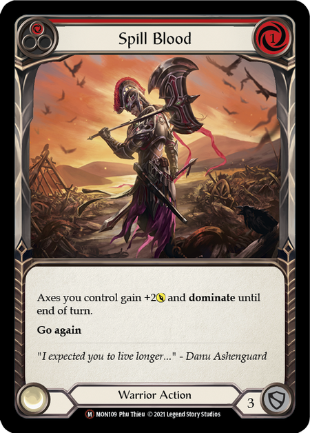 Verser du sang (rouge)