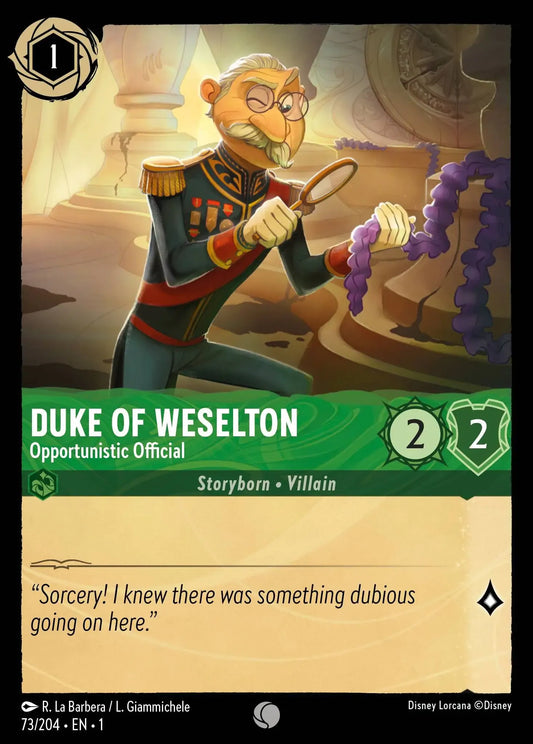 Duc de Weselton - Officiel opportuniste